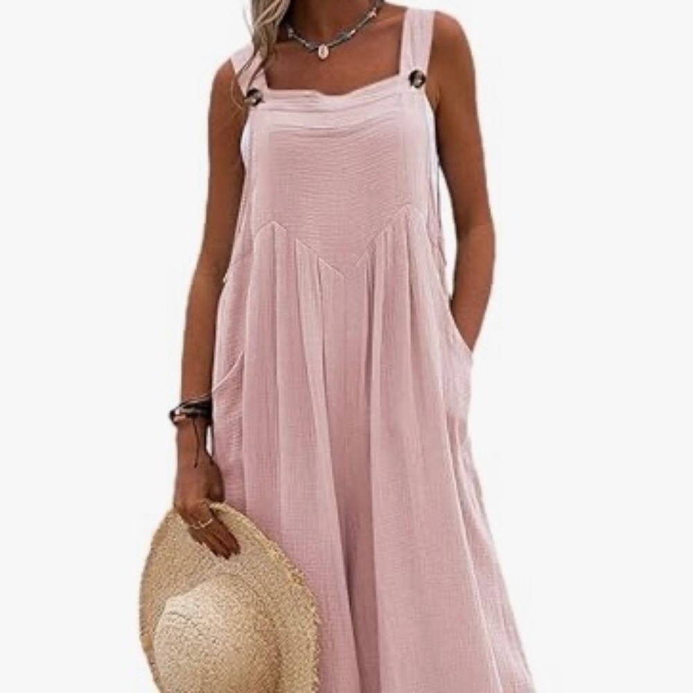 Pink jumpsuit, size XXL (runs small though!)